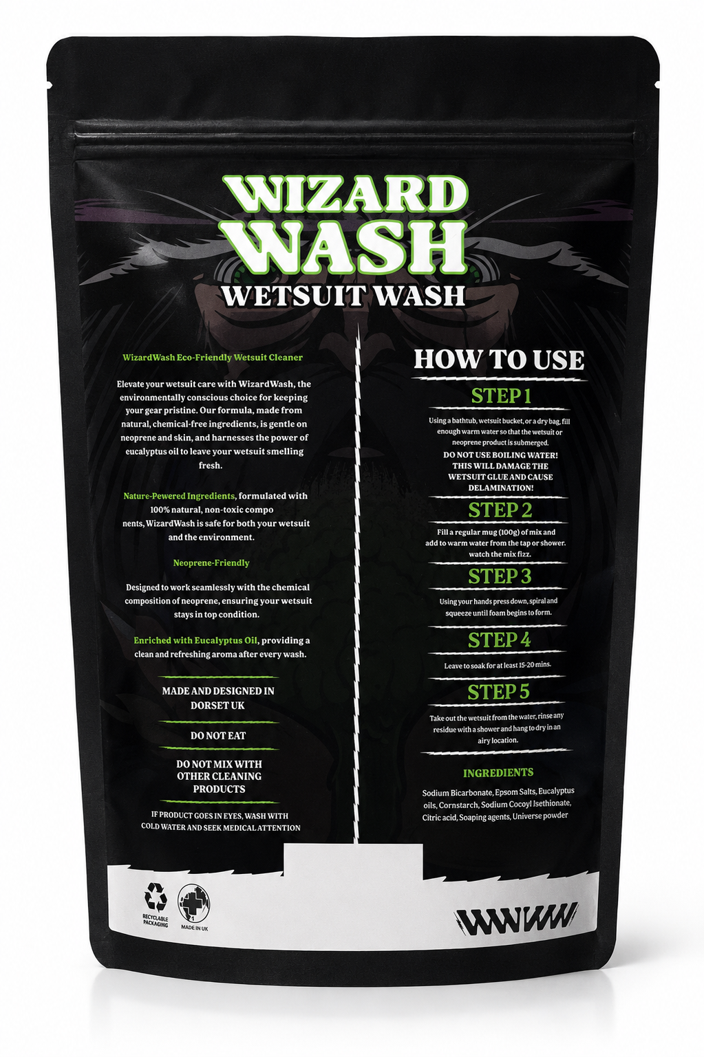 Wizard Wash — Eco-Friendly Wetsuit Wash